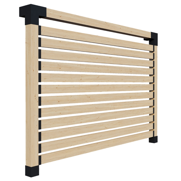Straight <strong>2x6</strong> Slats Privacy Wall Kit