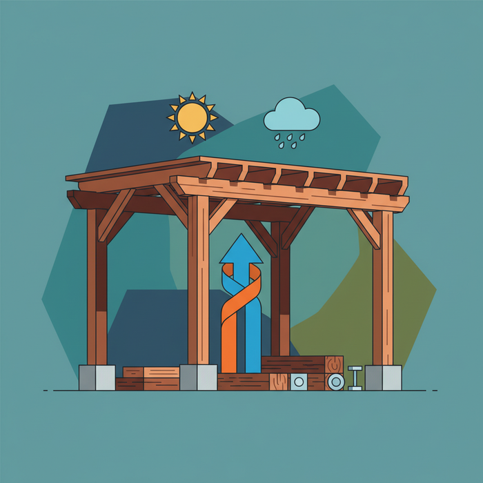 Illustration for Build a Durable DIY Pergola Kit: Lasting Quality for Your Outdoor Space
