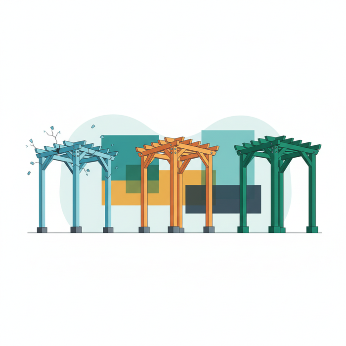 Illustration for Choosing the Most Reliable Pergola Kit: A Guide to Durable Outdoor Structures