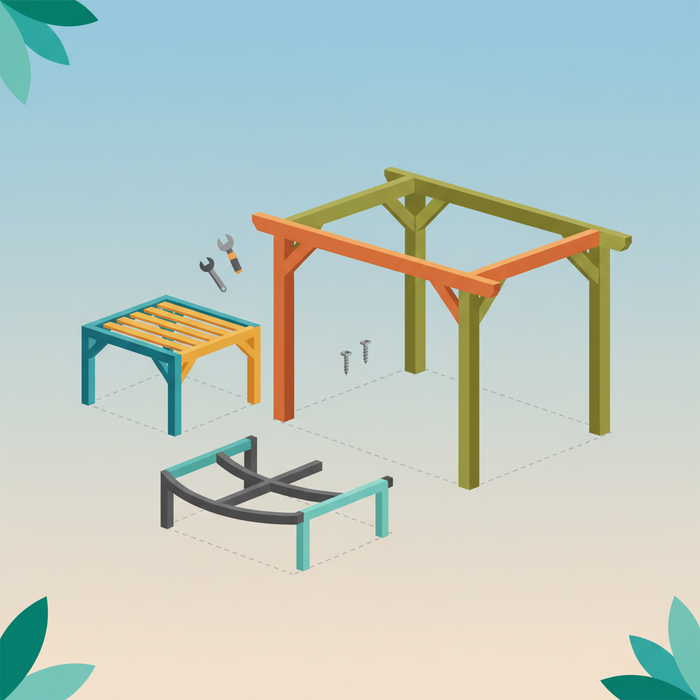 Illustration for Discover Your Ideal Pergola Kit: Exploring DIY Options for Every Outdoor Space