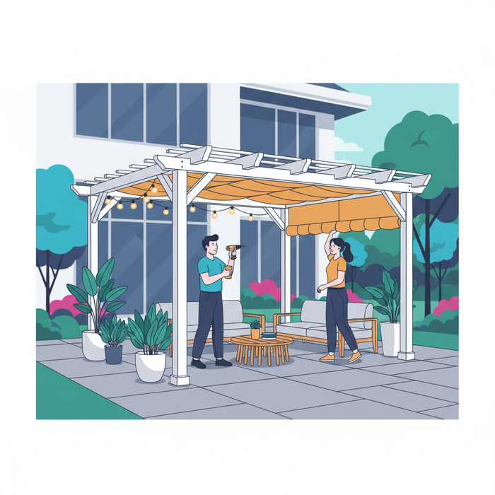 Illustration for Elevate Your Backyard: A DIY Guide to Installing the Perfect Pergola Kit