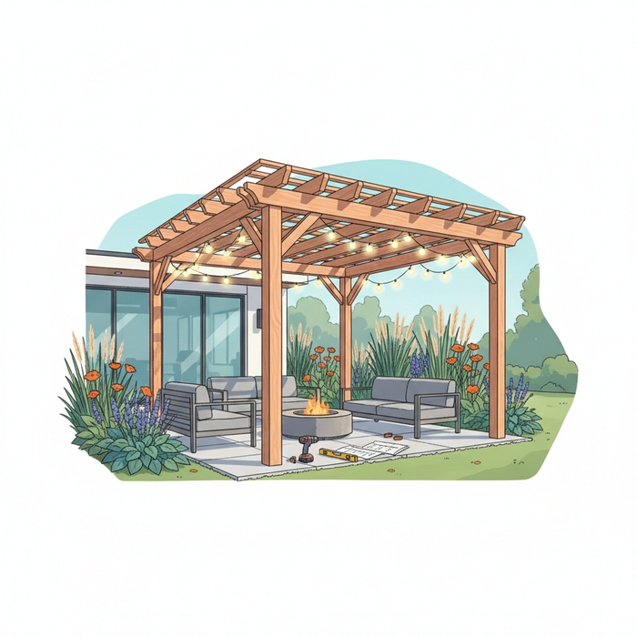 Illustration for Unlock Outdoor Potential: The Homeowner's Guide to Choosing DIY Pergola Kits