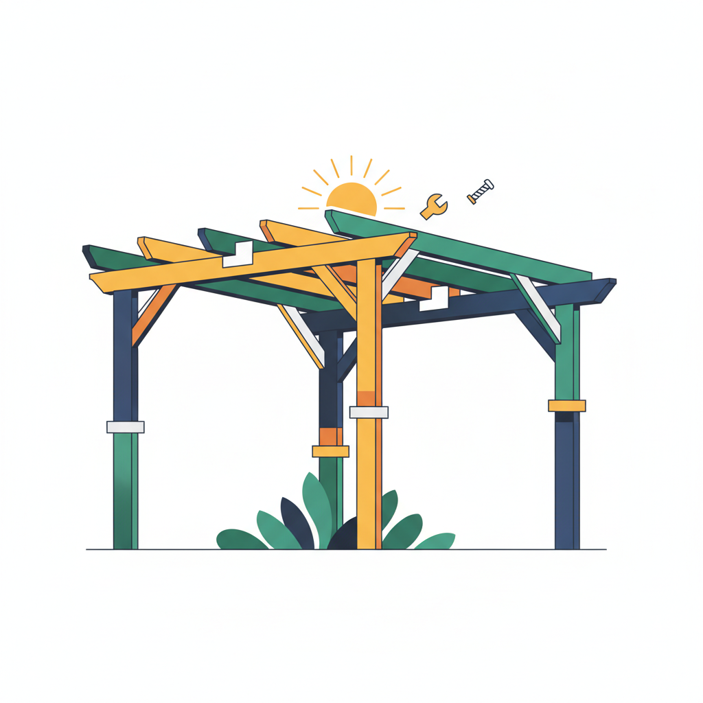 Illustration for Unlock Your Outdoor Potential: Understanding How DIY Pergola Kits Work