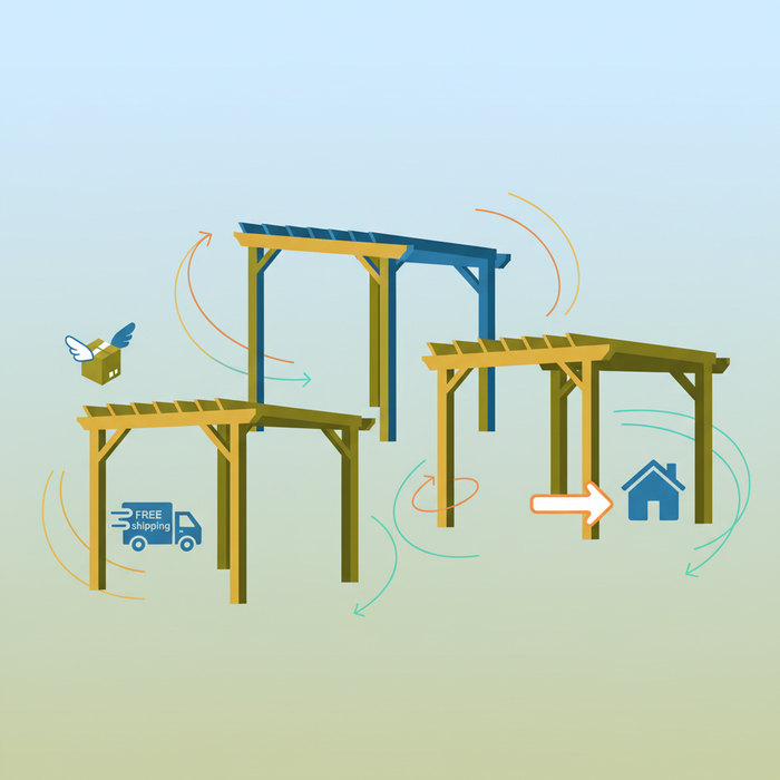 Illustration for Does Zen Pergolas Offer Free Shipping? Discover Your DIY Kit Delivery Benefits