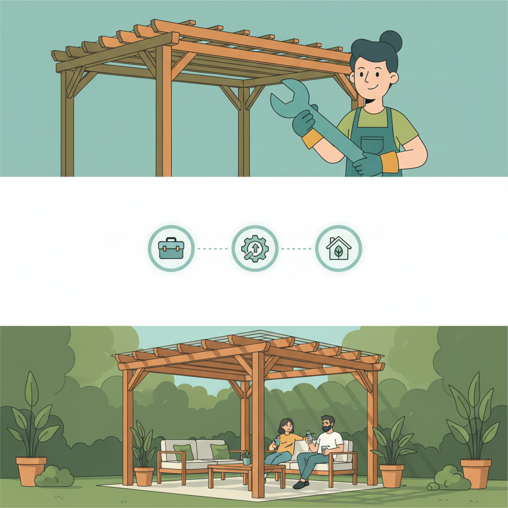 Illustration for Unlocking Effortless Outdoor Living: Are Zen Pergolas Kits Truly Easy for DIYers?