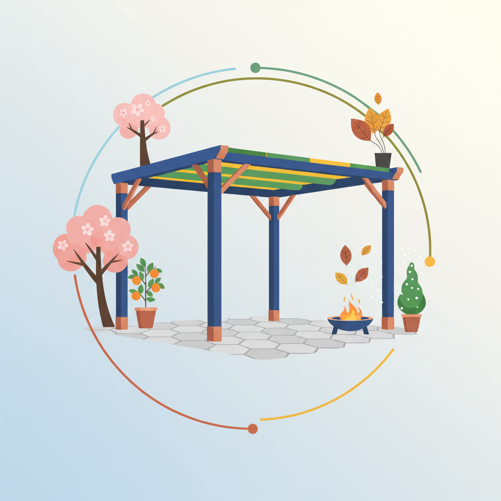 Illustration for Unlock Year-Round Enjoyment: A Comprehensive Cost Analysis of DIY Pergola Kits