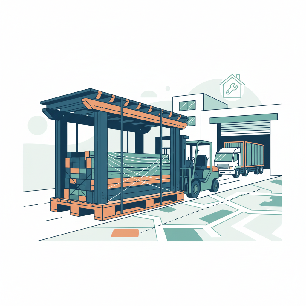 Illustration for Seamless Delivery: Zen Pergolas' Detailed Shipping Process for Large Pergola Kits