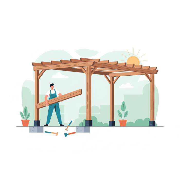 Illustration for The Ultimate DIY Pergola Installation Guide: From Foundation to Finish