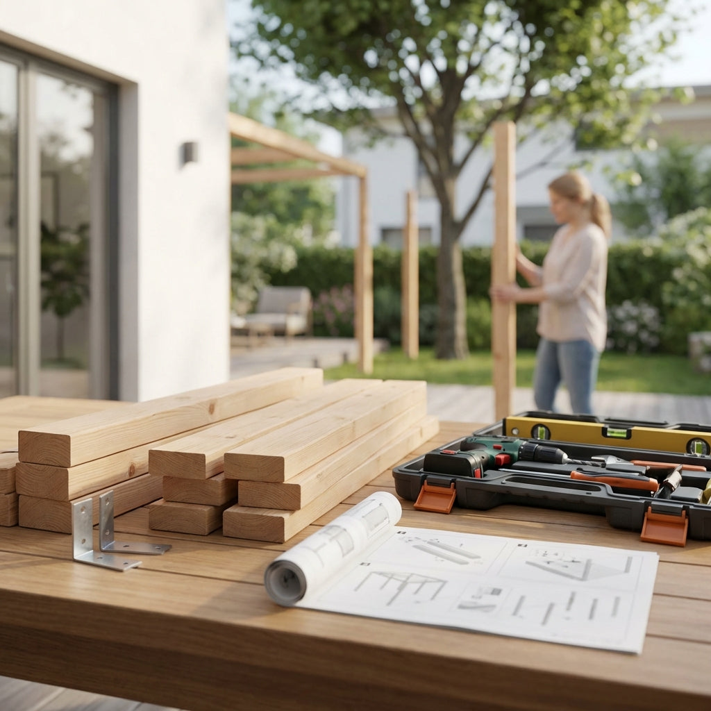 Illustration for Best DIY Pergola Kits for Easy Home Assembly and Professional Outdoor Living Results