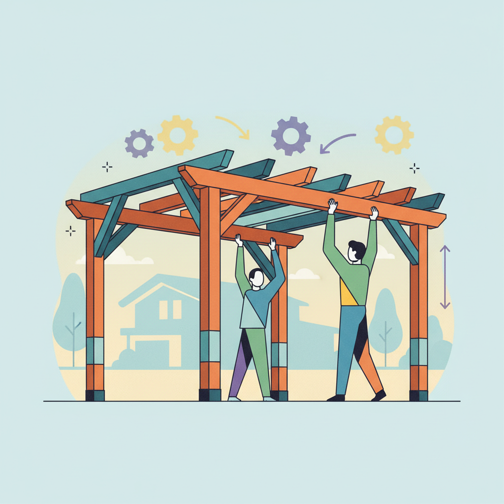Illustration for Unbiased DIY Pergola Kit Reviews: Ease of Customization & Clear Assembly Instructions
