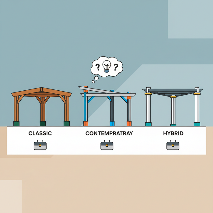 Illustration for Pergola Depot Kits Compared: Finding Your Ideal DIY Pergola Solution