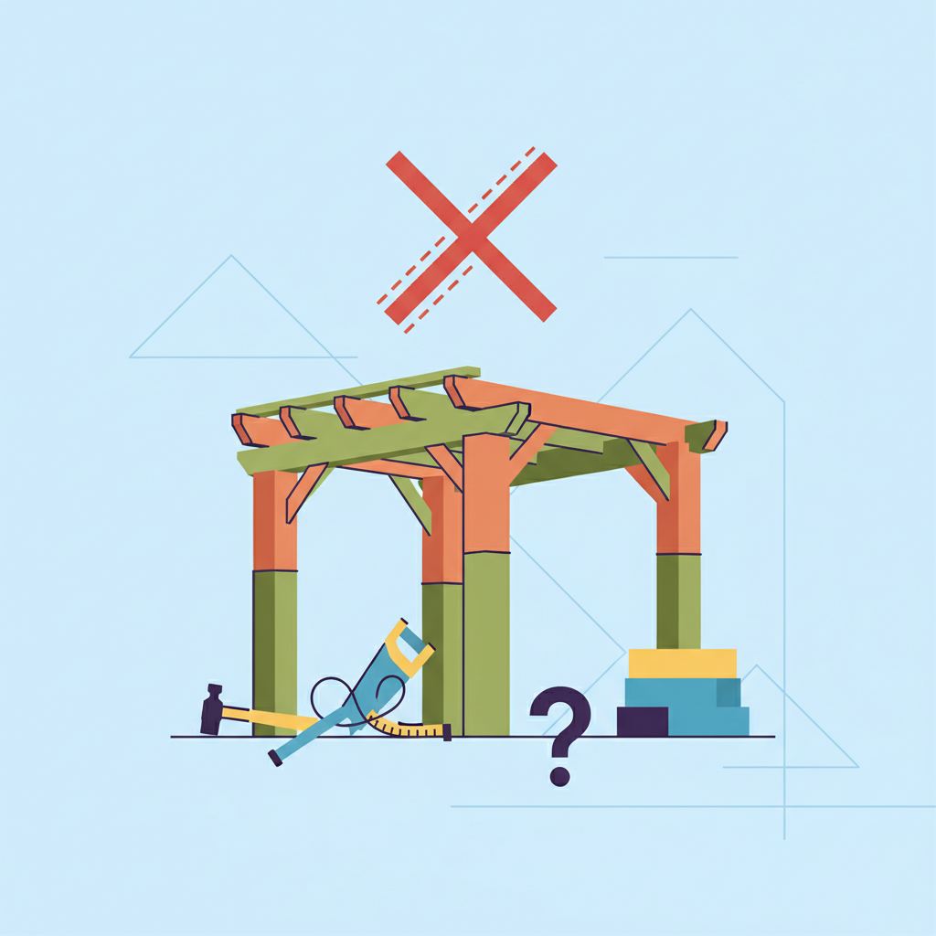 Illustration for Avoid Costly Errors: Common DIY Pergola Installation Mistakes & Solutions
