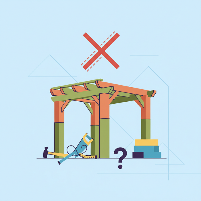 Illustration for Avoid Costly Errors: Common DIY Pergola Installation Mistakes & Solutions