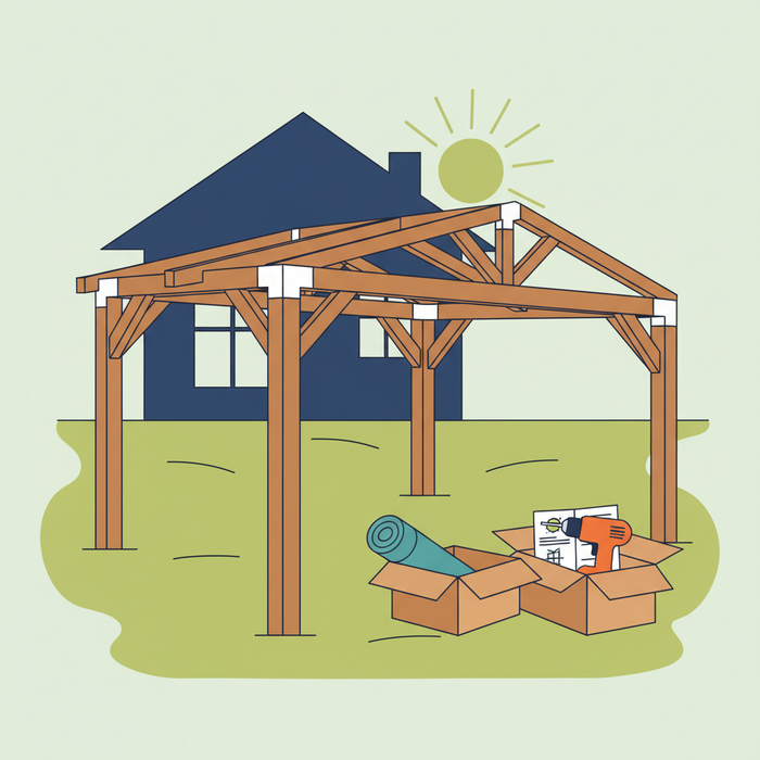 Illustration for Mastering Your DIY Pergola: A Step-by-Step Installation Guide for Beginners