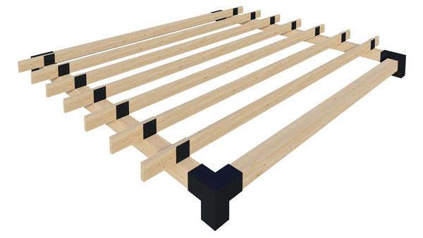 <strong>2x6</strong> Rafters Atop Beams Roof Kit