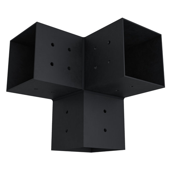 Universal 3-Way 4x4 Corner Bracket (14-Gauge Steel)