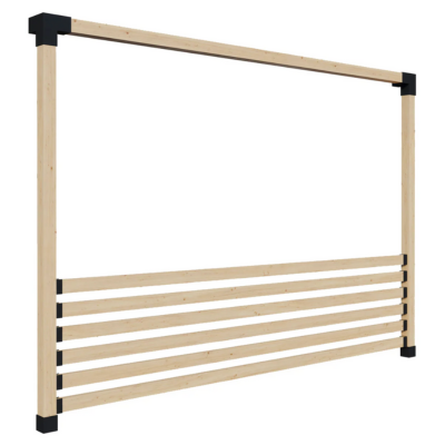 Railing kits for 4x4 frame pergolas →