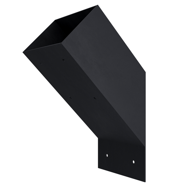 Universal 45-Degree 6x6 Beam Support Bracket (12-Gauge Steel)