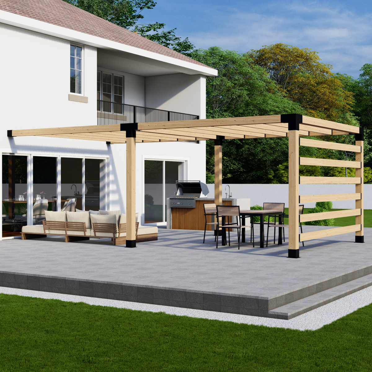 Modern Front Porch Pergola Kit - 20% Off + Free Shipping Modern Front Porch Pergola Kit - 20% Off + Free Shipping
