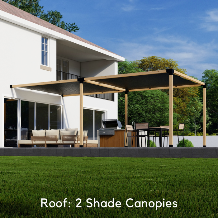 DIY Pergola Kit for an Off-House Pergola Up to 12' x 24' (4x4 Brackets)