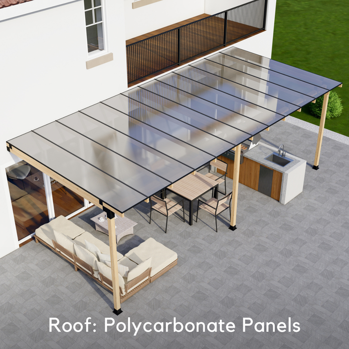 DIY Pergola Kit for a Wall-Mounted Pergola Up to 24' x 12' (4x4 Brackets)