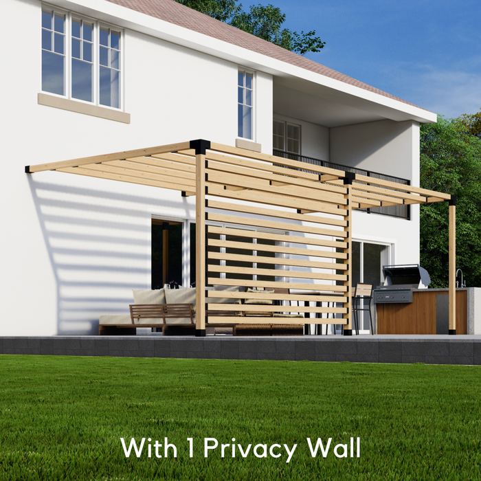 House-Attached Pergola Kit - For Any Size Pergola Up to 24' x 12'