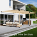 307 - Attached 18x8 pergola with medium-spaced inline 2x4 roof rafters
