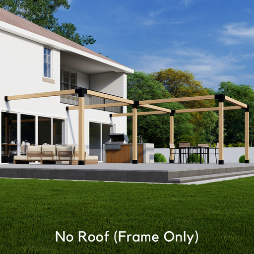 6651 - 3-Section L-Shaped Pergola Kit