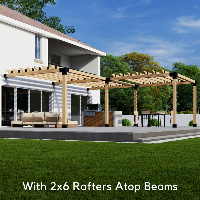 2x Rafter 2x6 Rafters Atop Beams