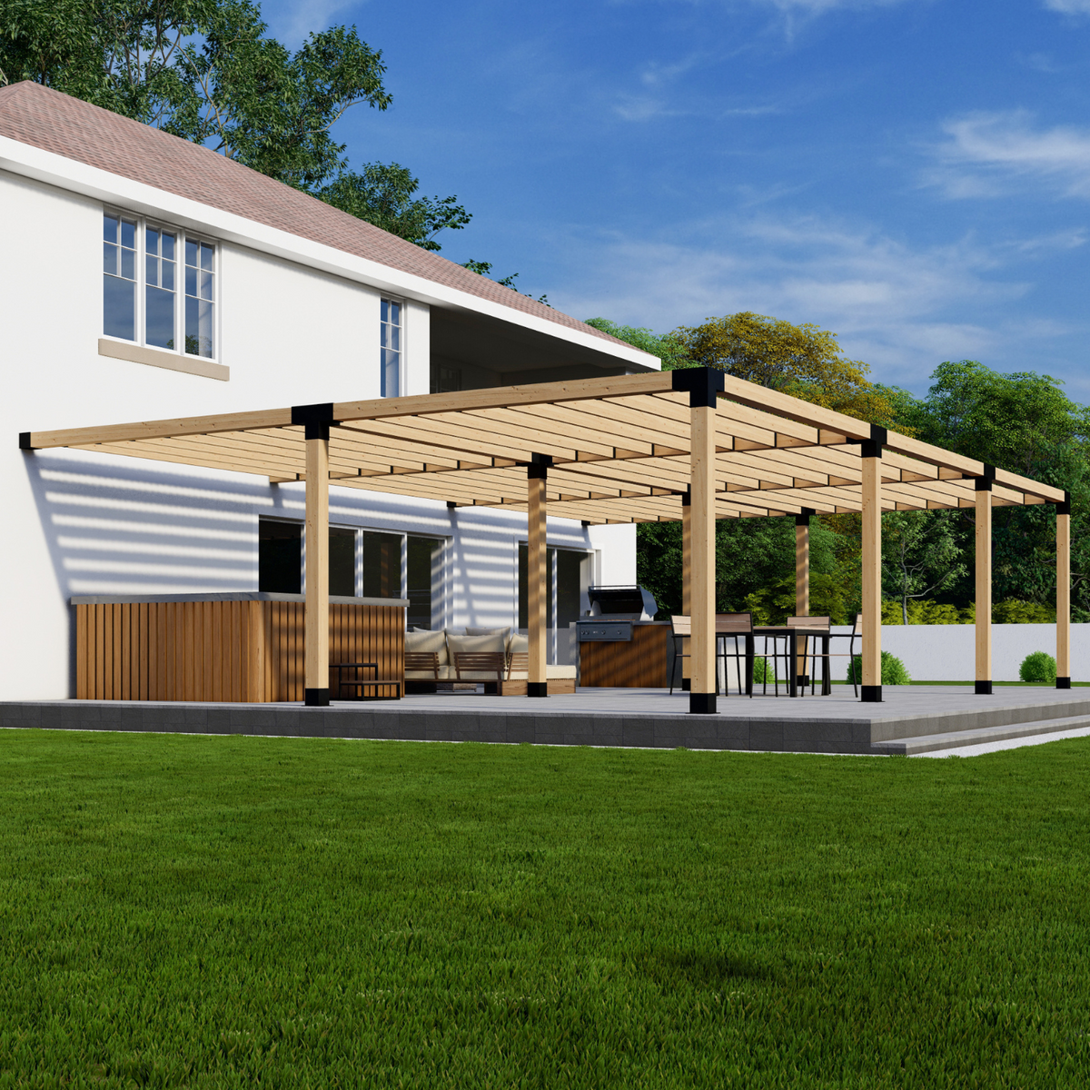Pergolas With Slatted Roof - 20% Off + Free S/H