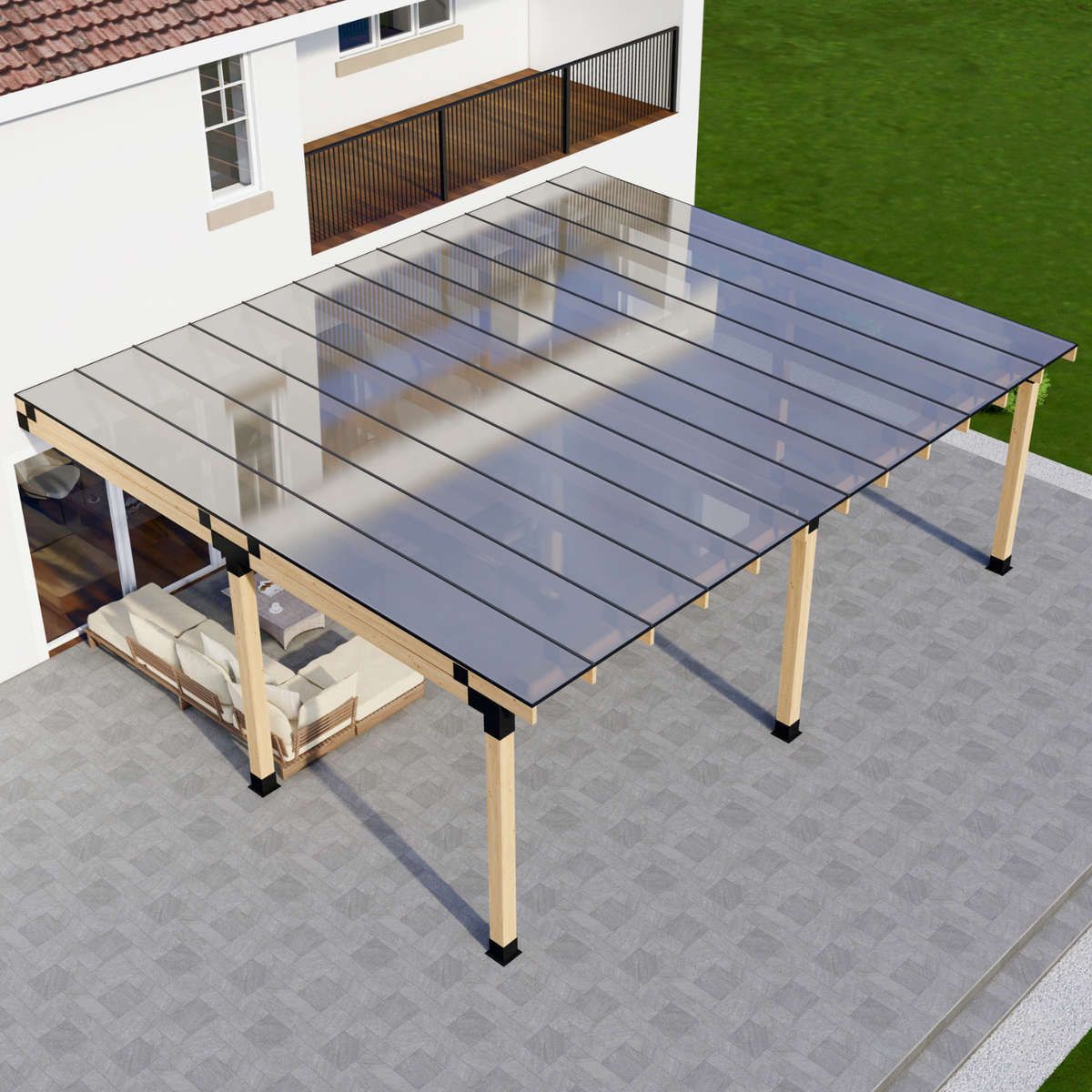 Rainproof Polycarbonate Roof System