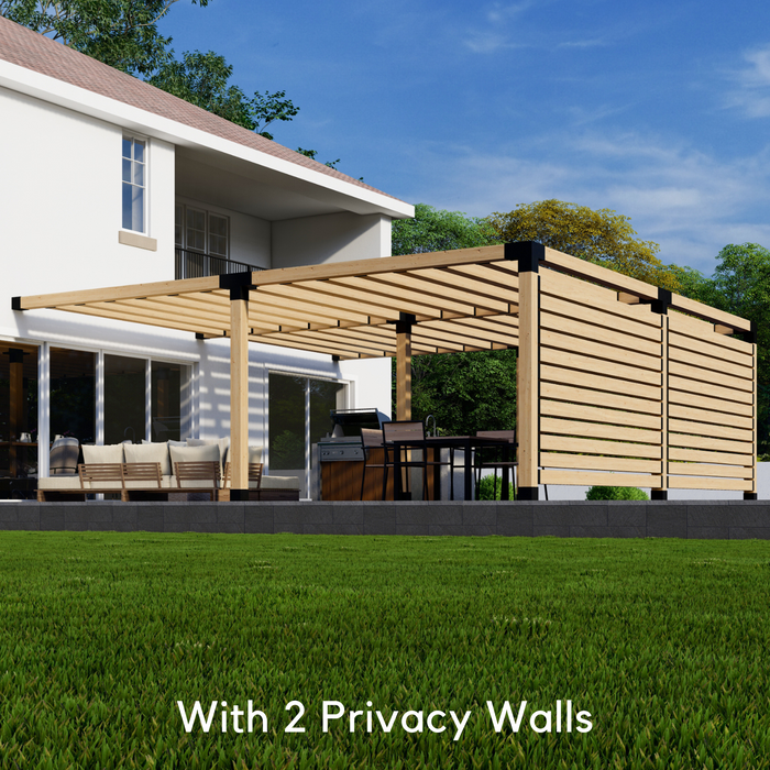 Bracket Kit for a Wooden Pergola Attached to House - Any Size Up to 24x24