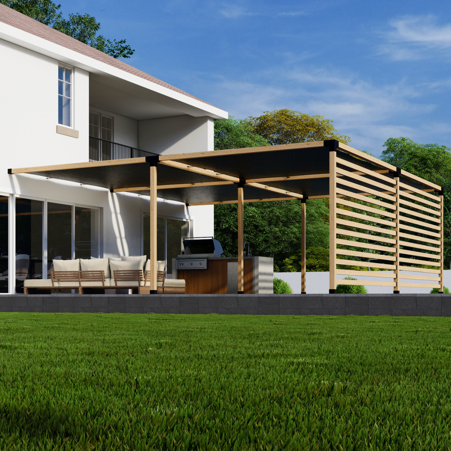 Custom Steel Pergola Brackets Kit - 20% Off + Ships Free