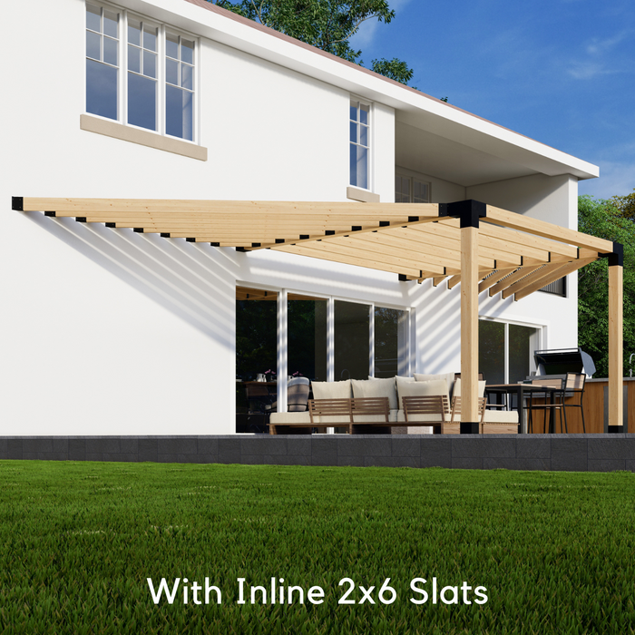 Kit to Build Pergola on Existing Deck - Any Size Up to 36' x 12'