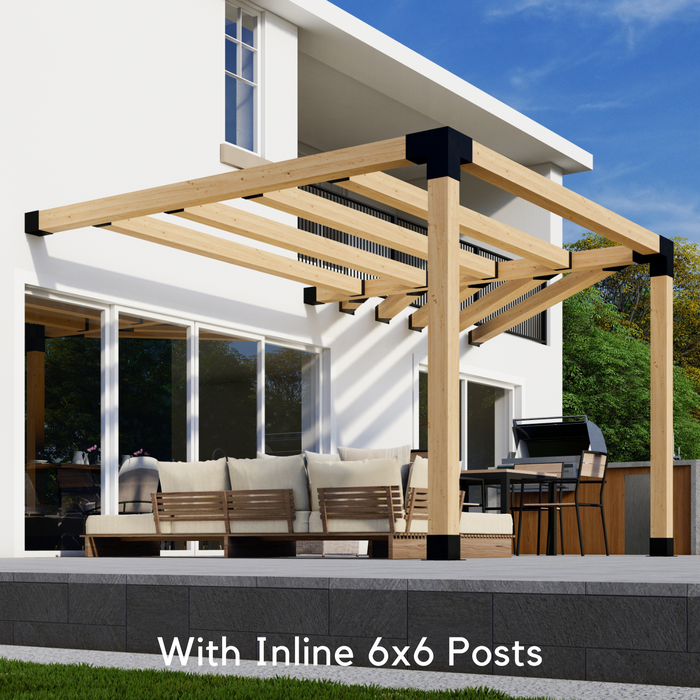 1042 - Wall-Attached Pergola Kit