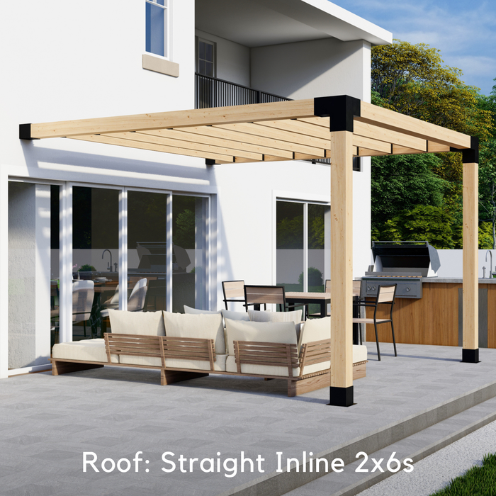 DIY Pergola Kit for an Up to 12' x 12' Pergola Attached to House (6x6 Brackets)