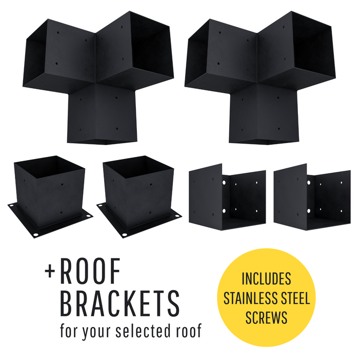 3537 - 10 x 7 pergola attached to house (view B)