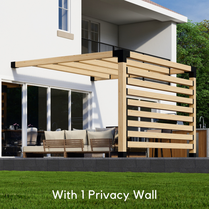 Two-Post Pergola DIY Build Kit - For Attached Pergola Up to 12x12