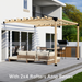 112.99 - 7x12 pergola (off house) (view F)