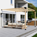 112.2 - Attached 6x6 pergola with medium-spaced straight inline roof rafters - cover picture