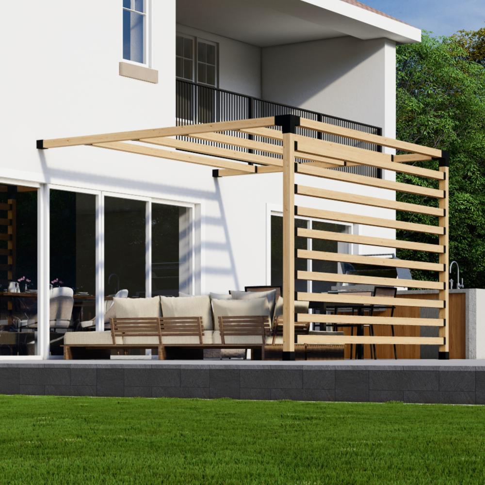 Pergolas with Privacy Wall(s)