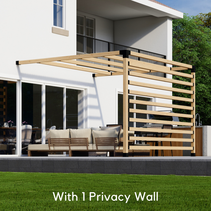 Small Patio Pergola Kit - For Attached Pergola Any Size Up to 12' x 12'