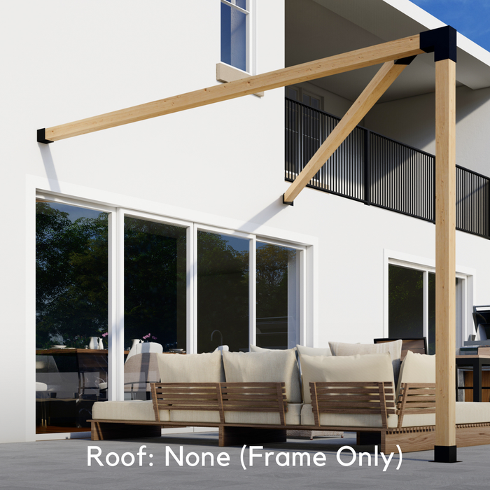 DIY Pergola Kit for an Up to 12' x 12' Triangle Pergola Attached to House