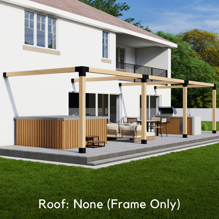 DIY Pergola Kit for a Back Deck Pergola Up to 36' x 12' (6x6 Brackets)