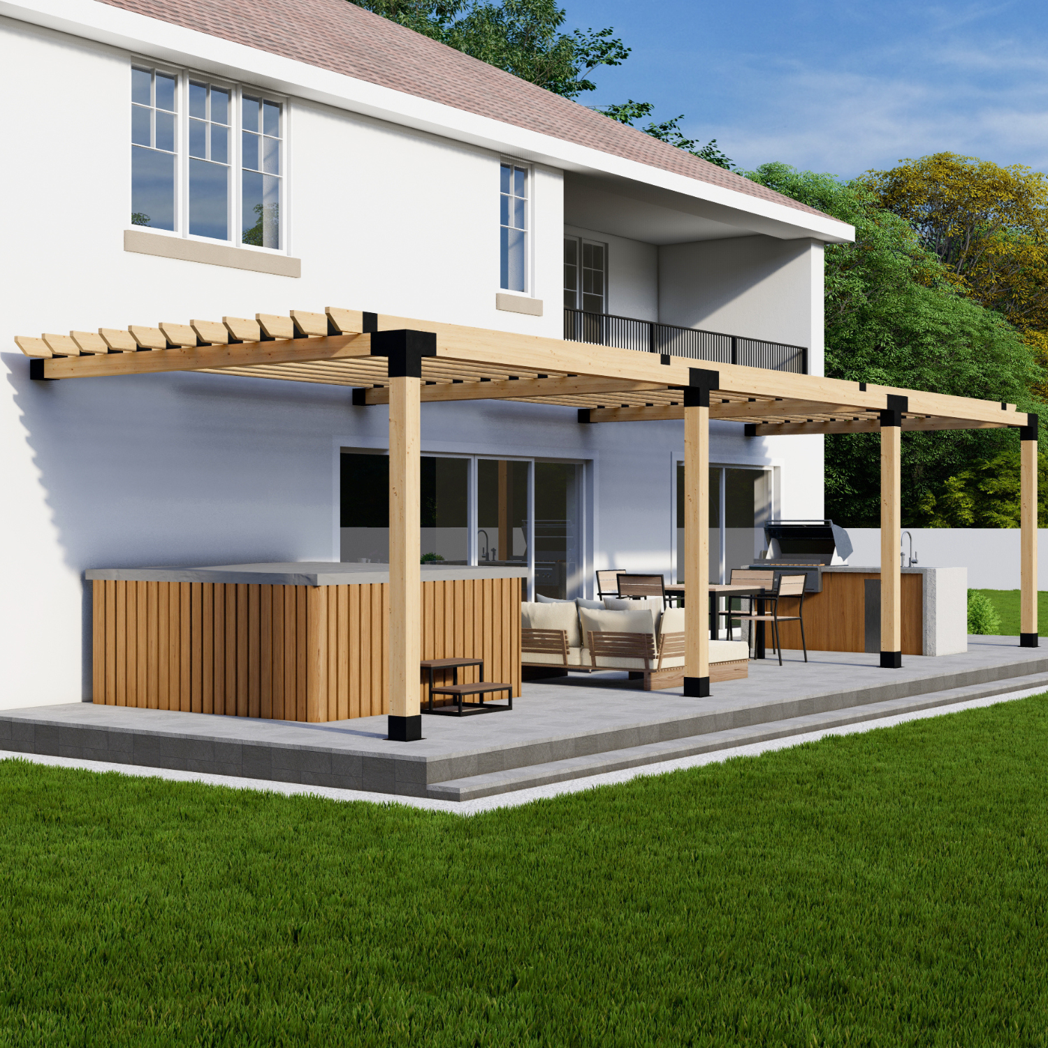 3-Block Pergola Kits