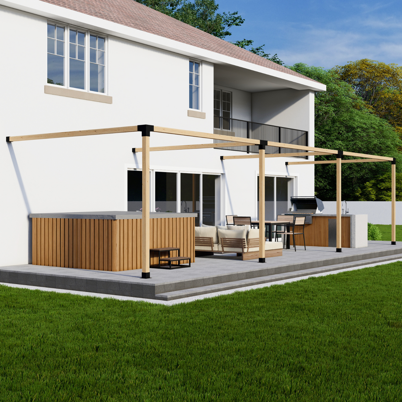 Best-Selling Triple Pergola Kits