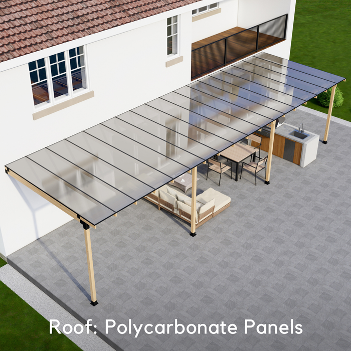 DIY Pergola Kit for a Back Deck Pergola Up to 36' x 12' (4x4 Brackets)