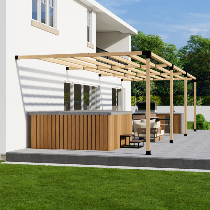 4862 - Large Pergola Attached to House