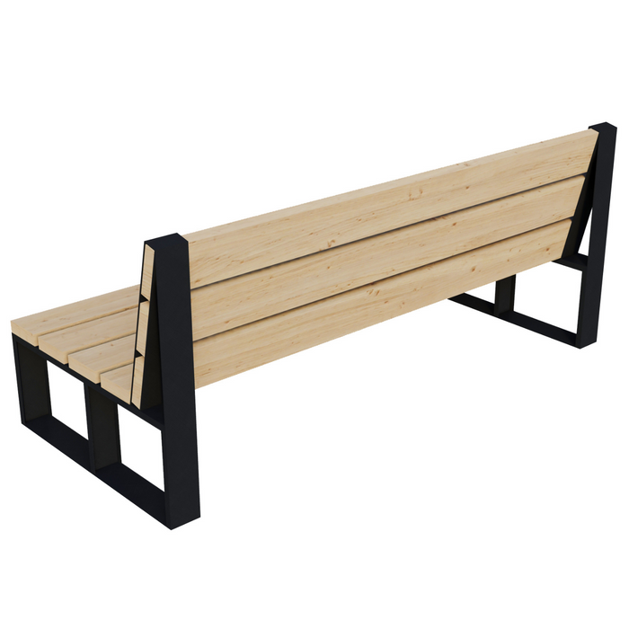 DIY Outdoor Couch Kit (Up to 6 Feet Long) - Brackets for 2x6 Wood Slats