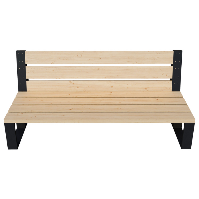 DIY Outdoor Couch Kit (Up to 6 Feet Long) - Brackets for 2x6 Wood Slats